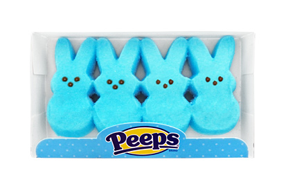 peeps bunnies blue